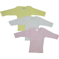 bambini Girls Pastel Variety Long Sleeve Lap T-Shirts