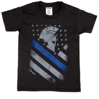 BLUE LINE SPARTAN BLACK T-SHIRT MEDIUM