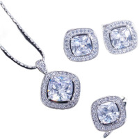 Festive Fashion 4pc Princess Signature Jewelry Set, DIAMOND CRYSTAL