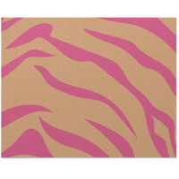 Onetify Pink Leopard Stripes Jigsa Puzzle 500-Piece