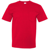 BY ADULT 5.4 OZ USA MD PKT TEE (RED) (M)