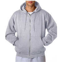 Champion Adult 50/50 Full-Zip Hooded Sweatshirt, Ash, XXX-Large