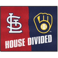 FANMATS 16881 Team Color 33.75  x 42.5  Rug (MLB - Cardinals - Breers Divided)