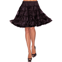 Leg Avenue Women's Deluxe Crinoline Petticoat, Black, One Size