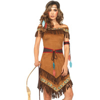 Leg Avenue Women's Native Princess, Brown, X-Large