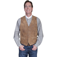 Scully 503-221-46 Mens Leather Wear Western Vest44; Maple44; Size 46