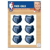 WinCraft NBA Memphis Grizzlies Face Tattoos, Team Colors, One Size