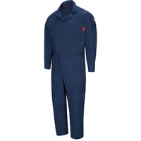 Bulwark FR Men's QC20 iQ Series Flame Resistant Mobility Coverall (X-Large Long, Navy)