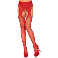 Leg Avenue womens Adult Sized Costumes, Red Shimmer, One Size US