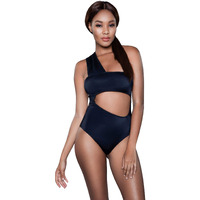 Be Wicked 1973 Kennedy Swimsuit, Black, X-Large