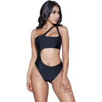 Be Wicked 1976 Quinn Swimsuit, Black, Small