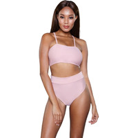 Be Wicked 1986 Chanity Swimsuit, Pink, Large