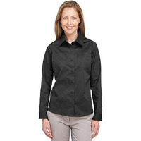 Harriton Ladies' Advantage IL Long-Sleeve Workshirt Dark Charcoal