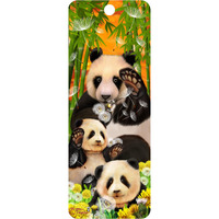 Panda Bears, 3-D Bookmark with Tassel