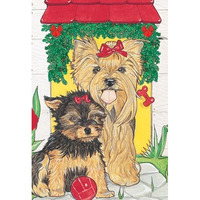 Pipsqueak Productions C483 Yorkshire Terriers Holiday Boxed Cards