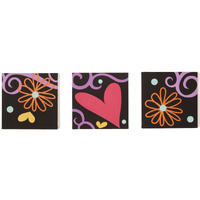 One Grace Place Sassy Shaylee Canvas Art Decor, Black/Pink/Purple