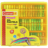 Camlin Kokuyo Oil Pastel Crayons Color 50 Shades Assorted Colours