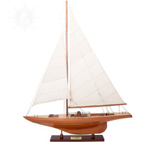 Old Modern Handicrafts Columbia Sm Boat Model - Museum Quality Finish for Home & Office - Fully Assembled - 24.0L x 5.0W x 31.0H Inches