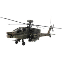 Old Modern Handicrafts Boeing AH-64 Apache Helicopter Model - 1:39 Scale Model Replica - Made from Premium Quality Iron - 18.0L x 17.0W x 9.0H Inches