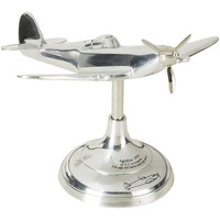 Authentic Models Desktop Model Airplane - Spitfire Collectible Plane, Aluminum Replica of Original Models and Display Stand for Vintage Home Decor, Aviation Gift for Adults and Teens (7.5 Inch)