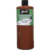 Sax Washable Versatemp Heavy Bodied Tempera Paint, Brown, 1 Quart