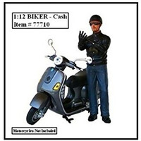 American Diorama Biker Cash Figure for 1:12 Models 77710