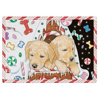 Pipsqueak Productions C812 Golden Gingerhouse Christmas Boxed Cards - Pack of 10