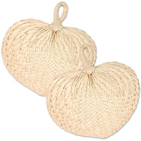 DDI 2181523 Raffia Fans Case of 12