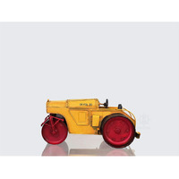 Old Model Handicrafts Handmade Steam Roller Model - Authentic Handcrafted Iron Replica with Historical Details for Home or Office Display - 10.5 L x 5.5 W x 5 H