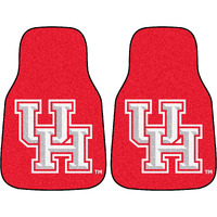 Fanmats Sports Team Logo Houston 2-piece Carpeted Car Mats 18 x27