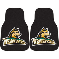 FANMATS Wright State University 2-pc Carpet Car Mat Set