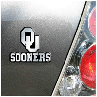 Football Fanatics Oklahoma Sooners Auto Emblem, Silver,