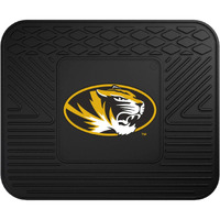 FANMATS 11369 Missouri Tigers Back Row Utility Car Mat - 1 Piece - 14in. x 17in., All Weather Protection, Universal Fit, Molded Team Logo