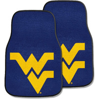 West Virginia University Carpet Car Mat Set - 2 Pieces