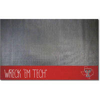 FANMATS 21233 Texas Tech Red Raiders Southern Style Vinyl Grill Mat - 26in. x 42in. - Deck Patio Protective Mat | Oil, flame, and UV resistant