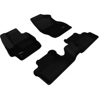 3D MAXpider-L1MZ01301509 Complete Set Custom Fit All-Weather Floor Mat for Select Mazda3 Models - Kagu Rubber (Black)