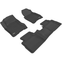 3D MAXpider Custom Fit Kagu Floor Mat (Black) Compatible with Nissan Rogue 2008-2013 - Full Set