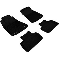 3D MAXpider Custom Fit Kagu Floor Mat (Black) Compatible with Lexus IS250/350/ ISF RWD 2006-2013 - Full Set