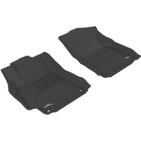 3D MAXpider Custom Fit Kagu Floor Mat (Black) Compatible with Toyota Camry/Camry Hybrid 2012-2014 - Front Row