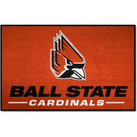 FANMATS - 4286 NCAA Ball State University Cardinals Nylon Face Starter Rug 19 x30