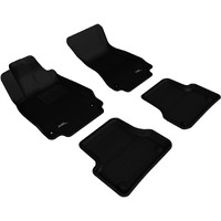 3D MAXpider - L1AD02301509 Complete Set Custom Fit All-Weather Floor Mat for Select Audi A7 Models - Kagu Rubber (Black)