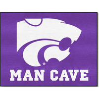 FANMATS 14561 Kansas State University All-Star Mat - Man Cave | Purple | 33.75 x42.5  | Wildcat Head Primary Logo