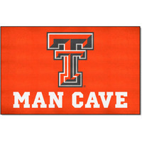 FANMATS 14614 Texas Tech Red Raiders Man Cave Tailgater Rug - 5ft. x 6ft. Sports Fan Area Rug, Home Decor Rug and Tailgating Mat