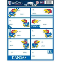 WinCraft NCAA Kansas Jayhawks Gift Tags, Team Color, One Size