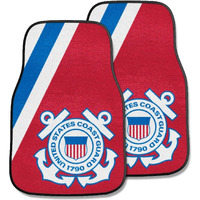 Fanmats U.S. Coast Guard 2-pc Carpet Car Mat Set/17 x27