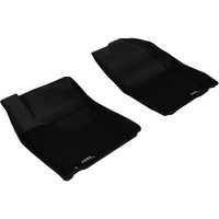 3D MAXpider Front Row Custom Fit All-Weather Floor Mat for Select Lexus ES/ ES Hybrid Models - Kagu Rubber (Black)