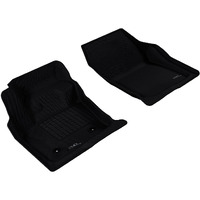 3D MAXpider All-Weather Floor Mats for Ford Fusion/Lincoln MKZ 2013-2016 Custom Fit Car Floor Liners, Kagu Series (1st Row, Black) (L1FR06011509)