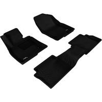 3D MAXpider L1MZ04301509 All-Weather Floor Mats for Mazda 3 Mazda3 2014-2018 (2nd Row with seat belt cover) Custom Fit Car Floor Liners, Kagu Series (1st & 2nd Row, Black)