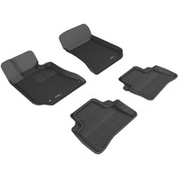 3D MAXpider Custom Fit Kagu All-Weather Floor Mats (Black) Compatible with Mercedes-Benz E-Class/E63 AMG Sedan (W212) 2010-2013 - R1 R2