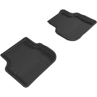 3D MAXpider KAGU Floor Mat (BLACK) Compatible with VOLKSWAGEN JETTA SEDAN 2011-2018 - Second Row